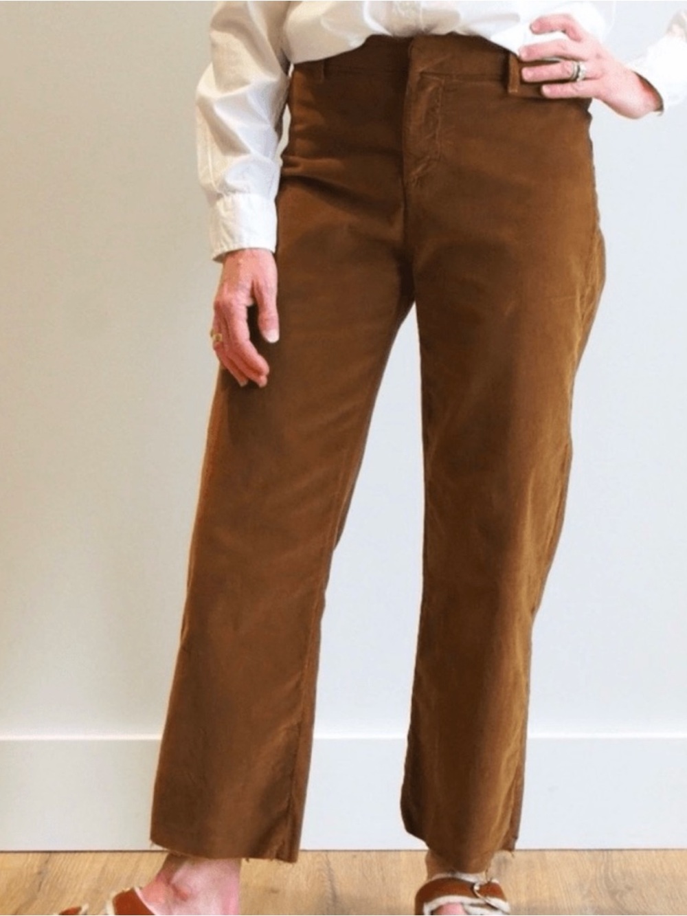 Frank & Eileen Women's High-Rise Kinsale Straight Leg Cord Pants EUC 1439